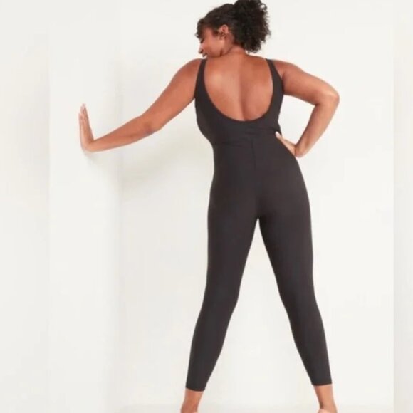 NWT Old Navy PowerSoft Bodysuit, Size 4X, Very Dark Grey, Go Dry Jumpsuit - Picture 4 of 8